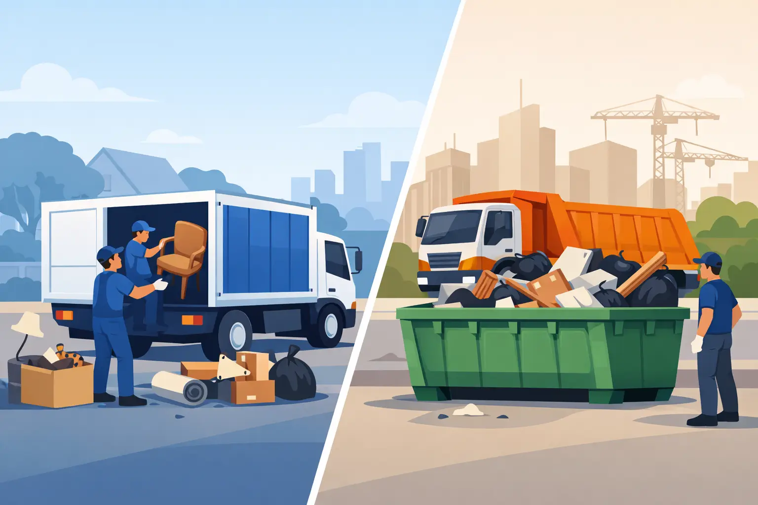 Junk Removal Versus Dumpster Rental