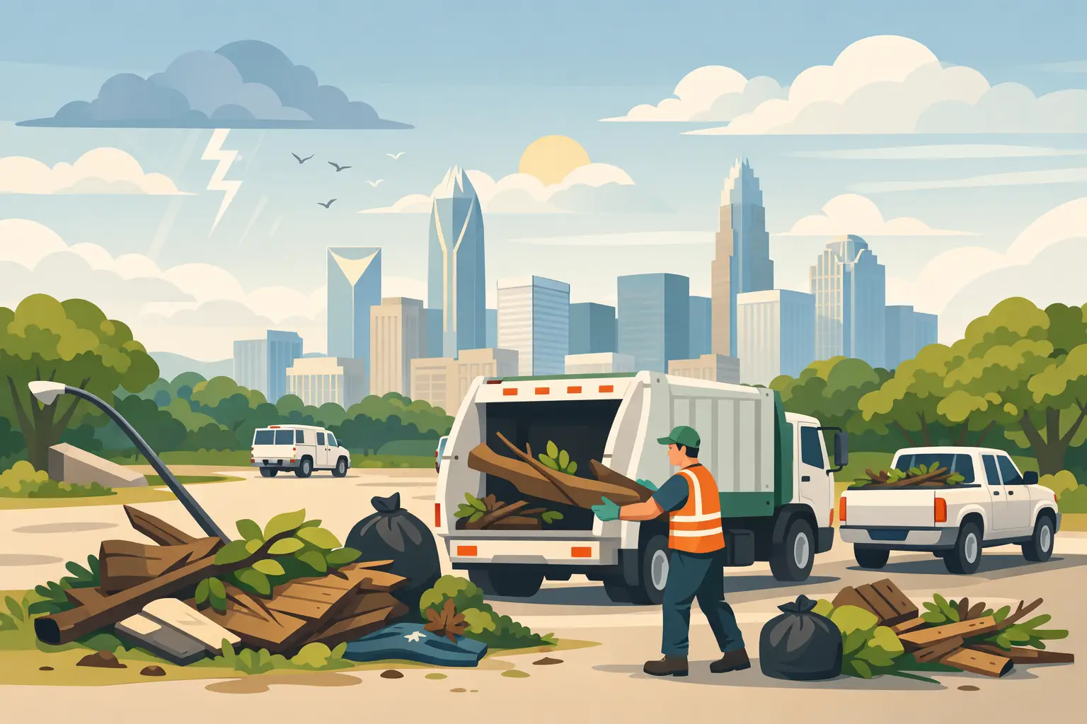Storm Debris Pickup Options in Charlotte