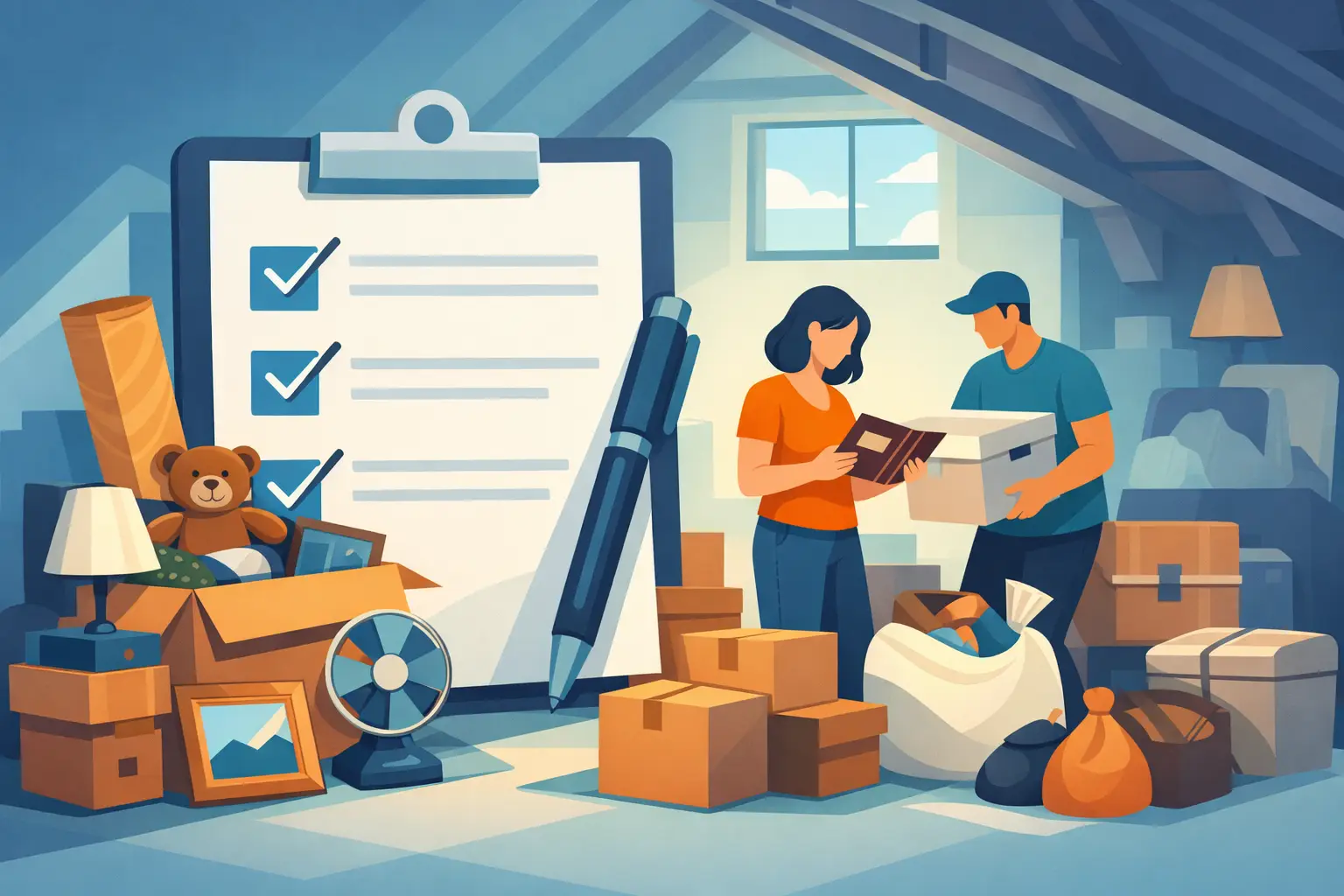 Attic Cleanout Checklist for Downsizing
