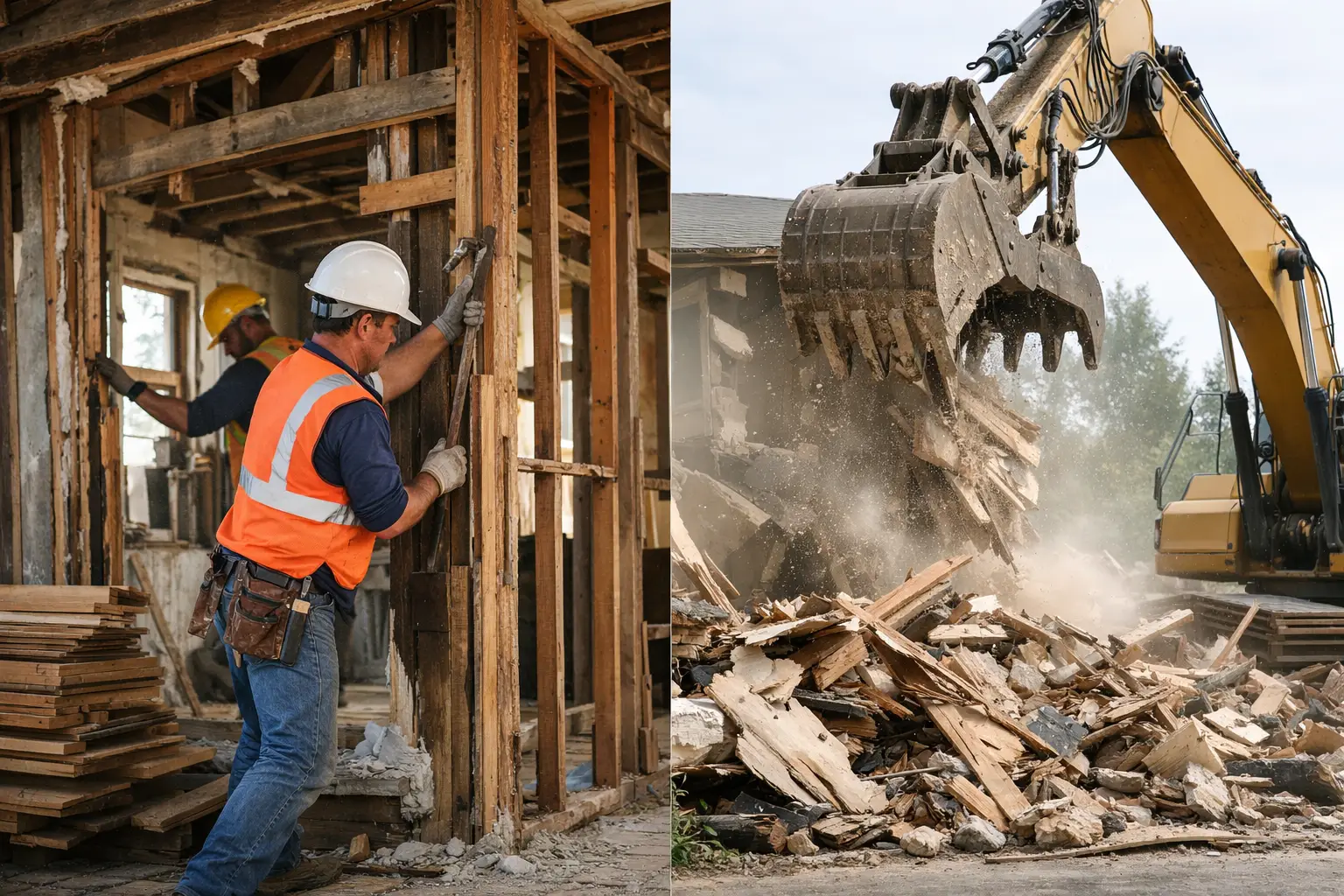 Deconstruction vs Demolition Costs: What Pays Off?
