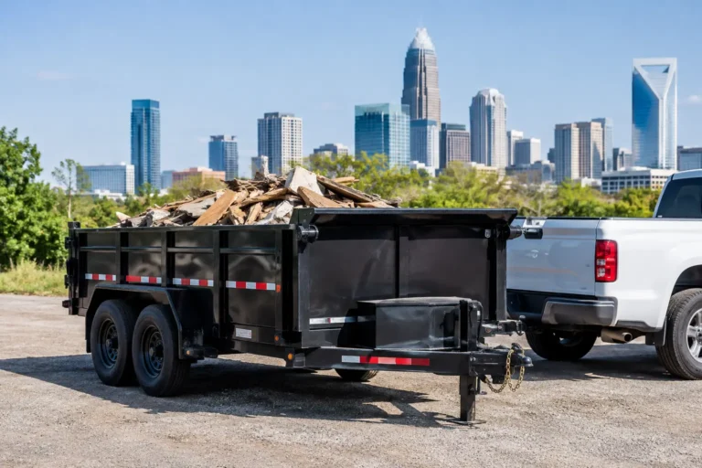 Dump Trailer Rental Comparison for Charlotte Cleanups