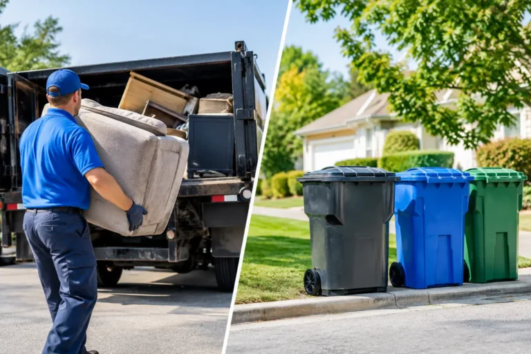 Junk Hauling Versus Curbside Pickup Explained